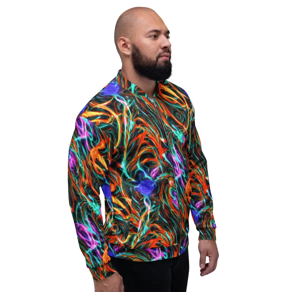 Radiant Riptide on Bomber Jacket — Right