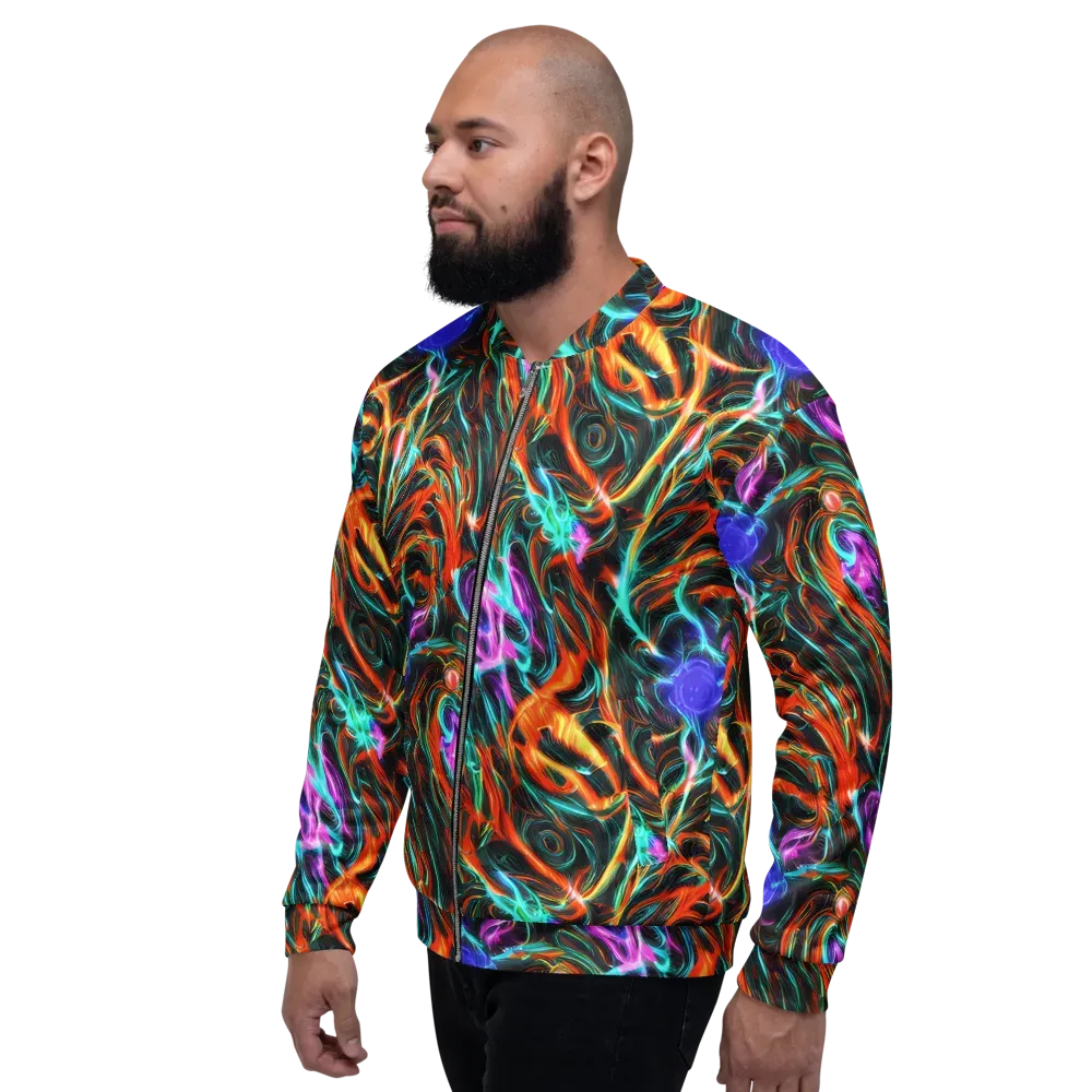 Radiant Riptide on Bomber Jacket — Left
