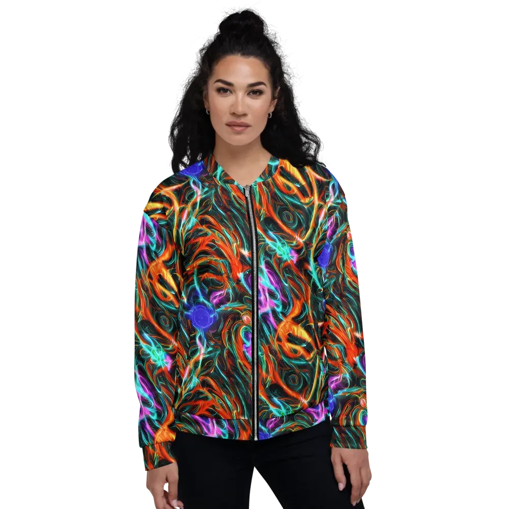 Radiant Riptide on Bomber Jacket — Front