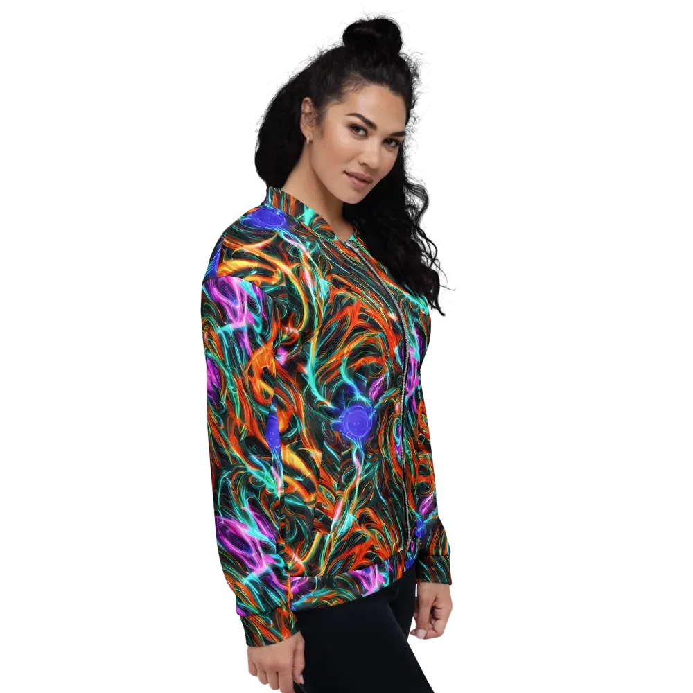 Radiant Riptide on Bomber Jacket — Right