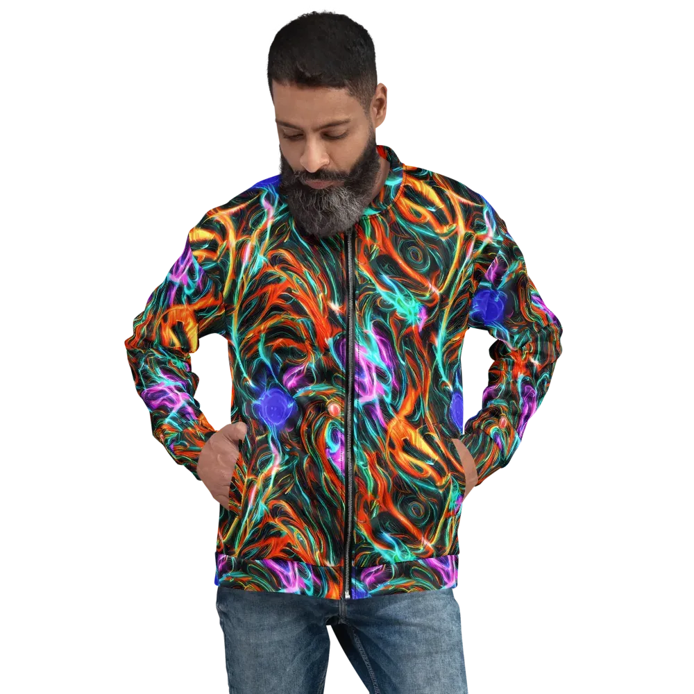 Radiant Riptide on Bomber Jacket — Front
