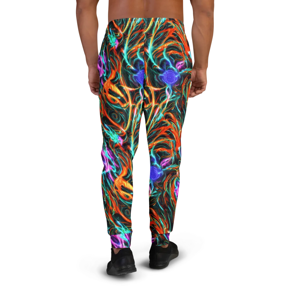 Radiant Riptide on Men's Joggers — Back