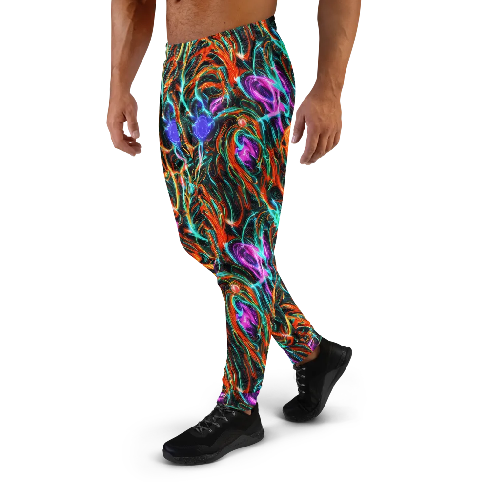 Radiant Riptide on Men's Joggers — Left