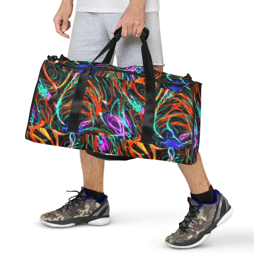 Radiant Riptide on Duffle Bag — Front