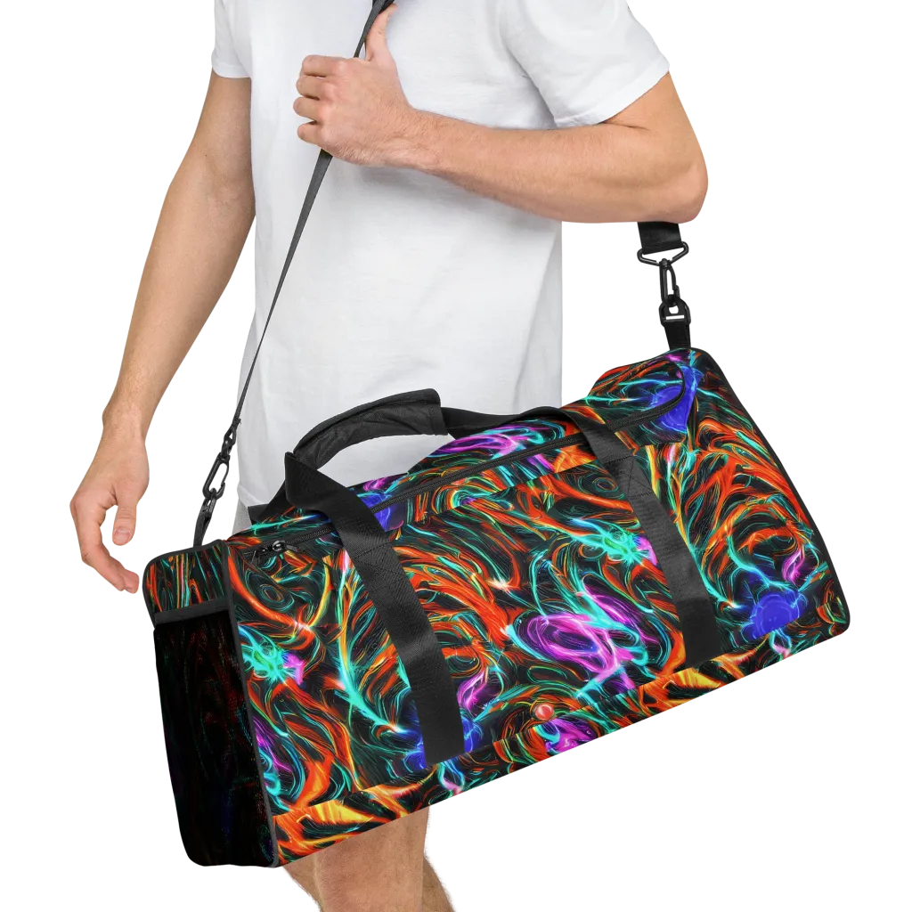 Radiant Riptide on Duffle Bag — Right Front