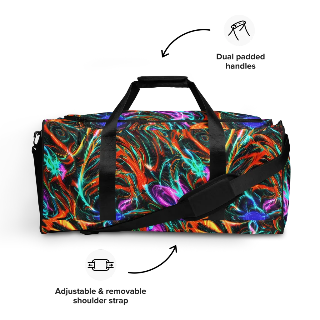 Radiant Riptide on Duffle Bag — Front