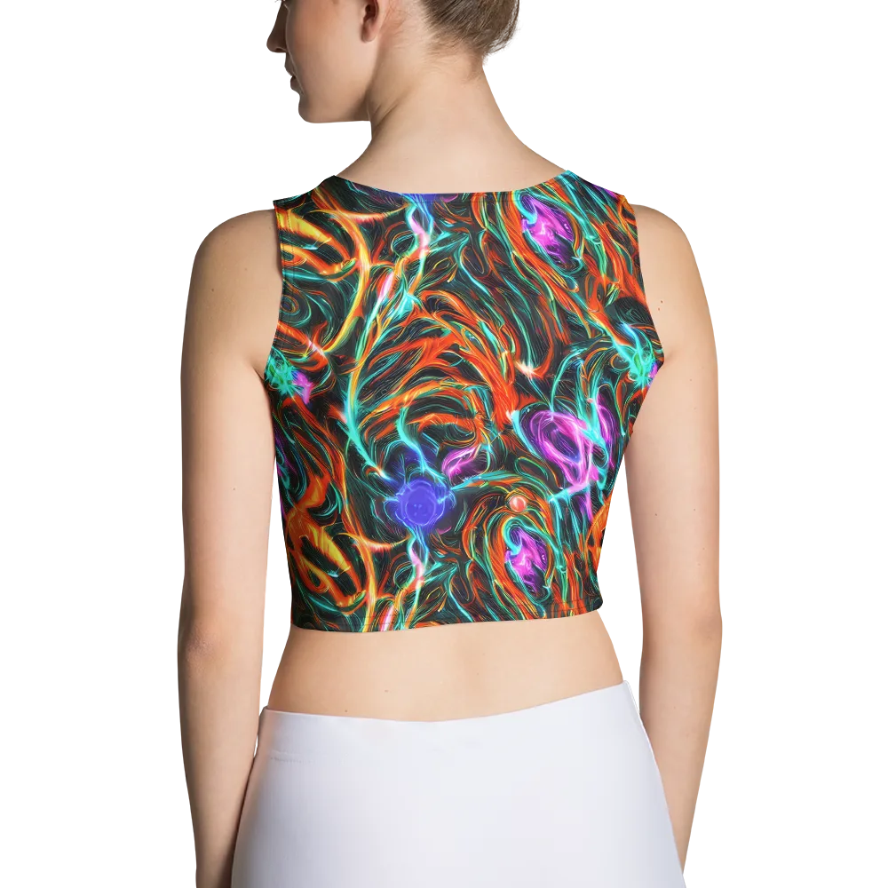 Radiant Riptide on Crop Top — Back
