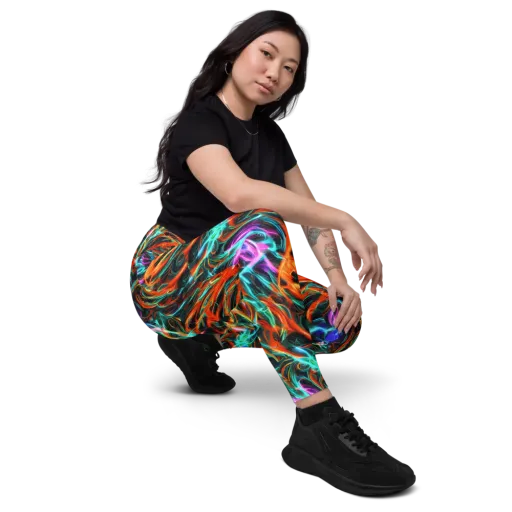 Radiant Riptide on a Leggings with Pockets