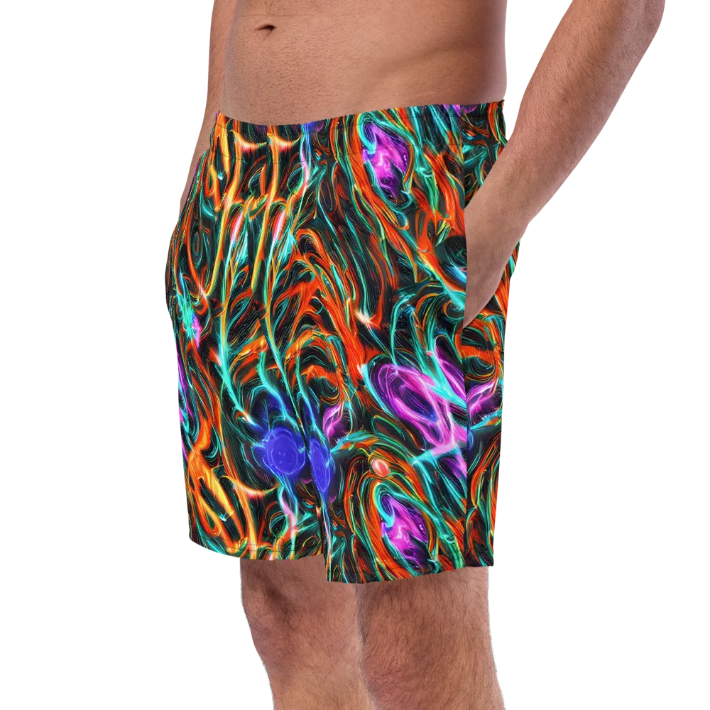 Radiant Riptide on Swim Trunks — Left Front
