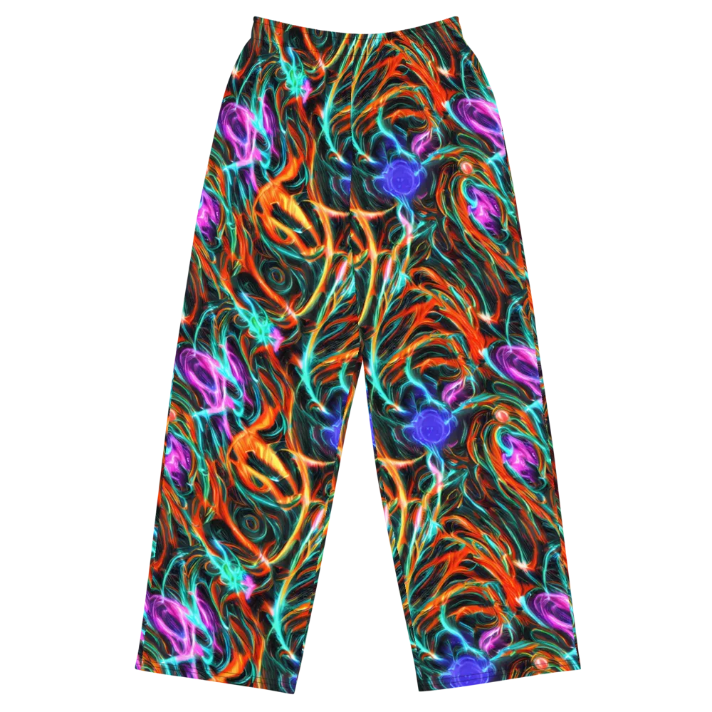 Radiant Riptide on Wide-Leg Pants — Front