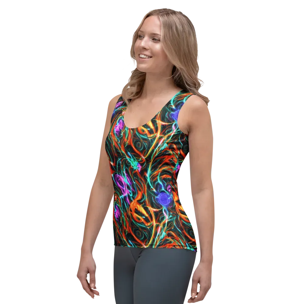 Radiant Riptide on Women's Tank Top — Left Front