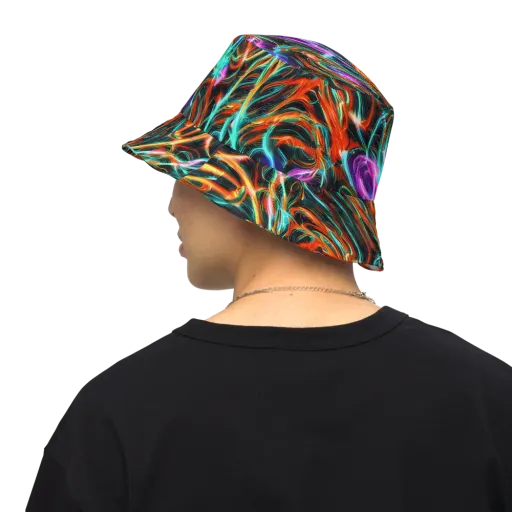 Radiant Riptide on a Reversible Bucket Hat