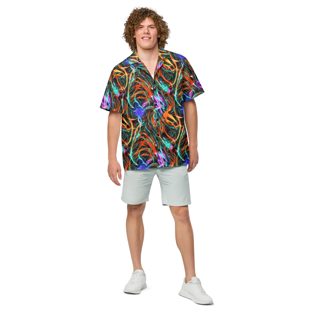 Radiant Riptide on Button Shirt — Front