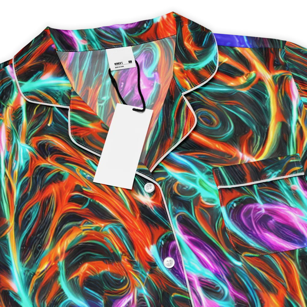 Radiant Riptide on Women's Short Sleeve Pajama Top — Product details