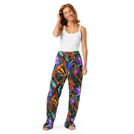 Radiant Riptide on a Women's Pajama Pants