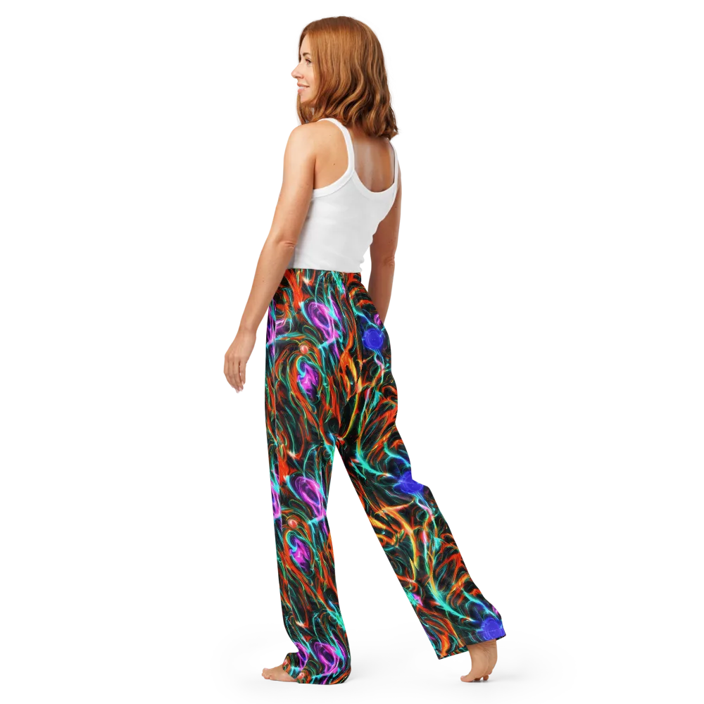 Radiant Riptide on Women's Pajama Pants — Back