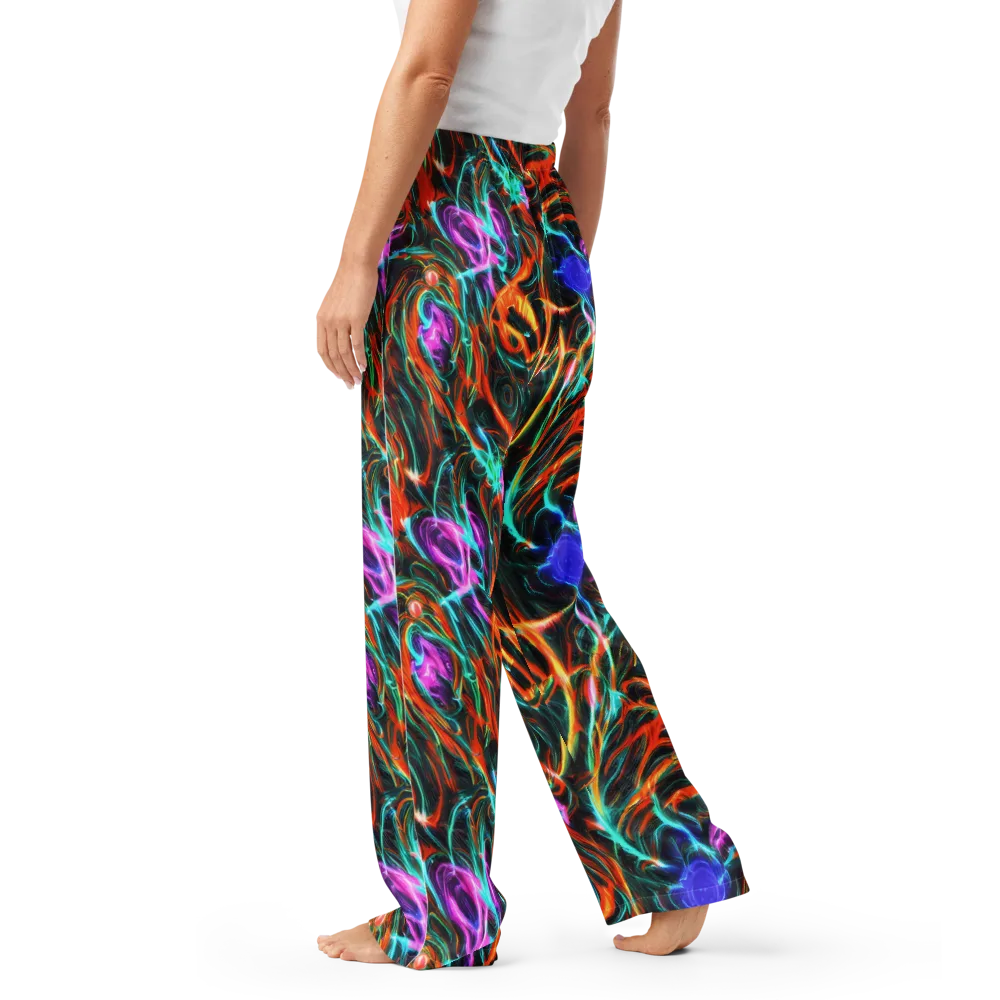 Radiant Riptide on Women's Pajama Pants — Left