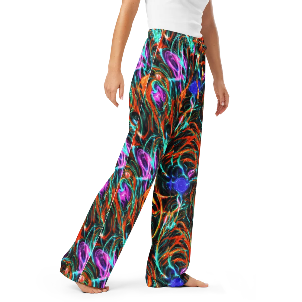Radiant Riptide on Women's Pajama Pants — Right Front