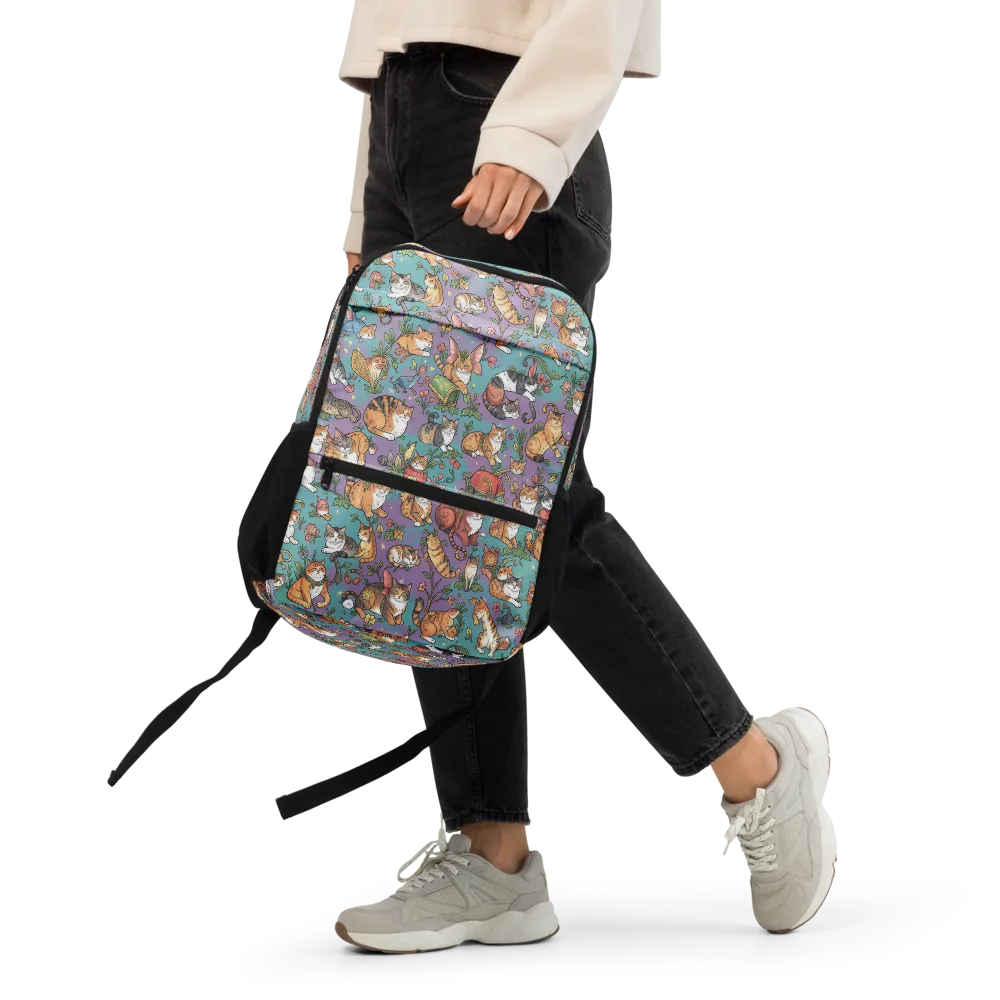 Feline Garden on Utility Backpack — Front