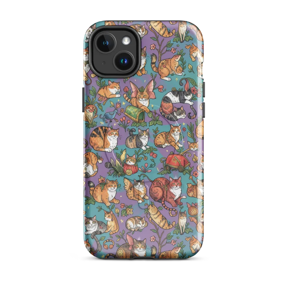 Feline Garden on MagSafe Tough Case for iPhone® — Front