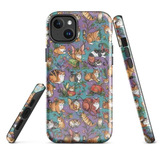 Feline Garden on a MagSafe Tough Case for iPhone®