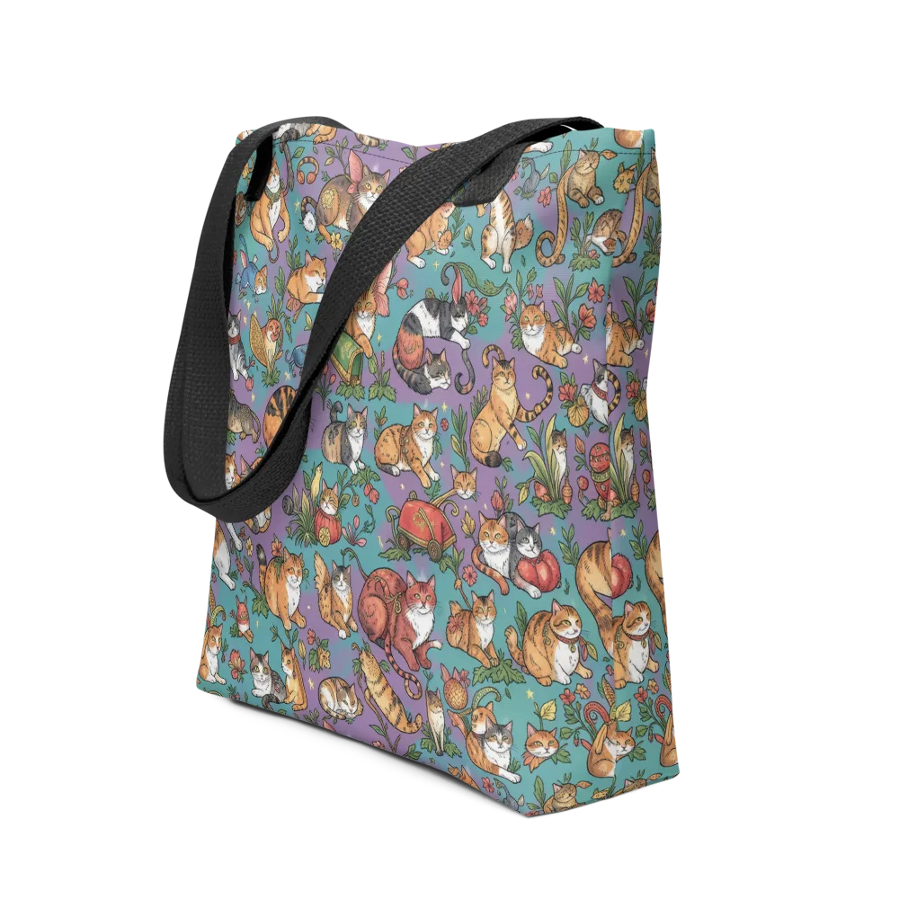 Feline Garden on Tote Bag — Front