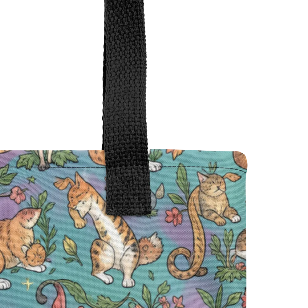 Feline Garden on Tote Bag — Product details