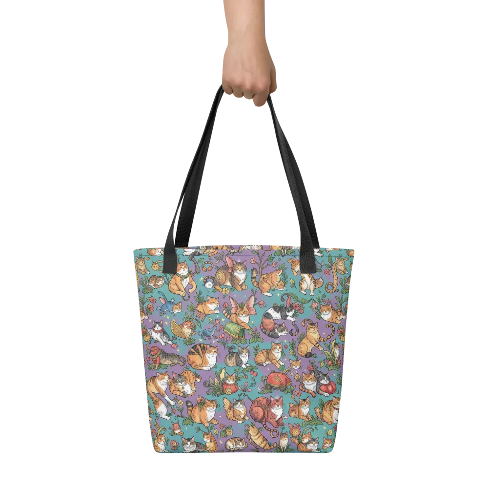 Feline Garden on Tote Bag — Front