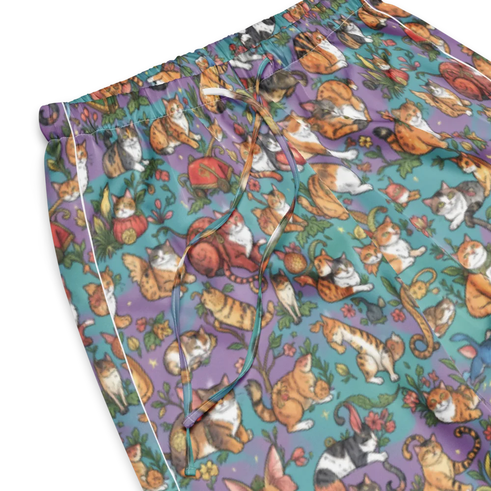 Feline Garden on Women's Pajama Pants — Product details