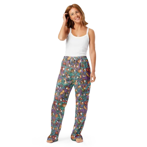 Feline Garden on a Women's Pajama Pants