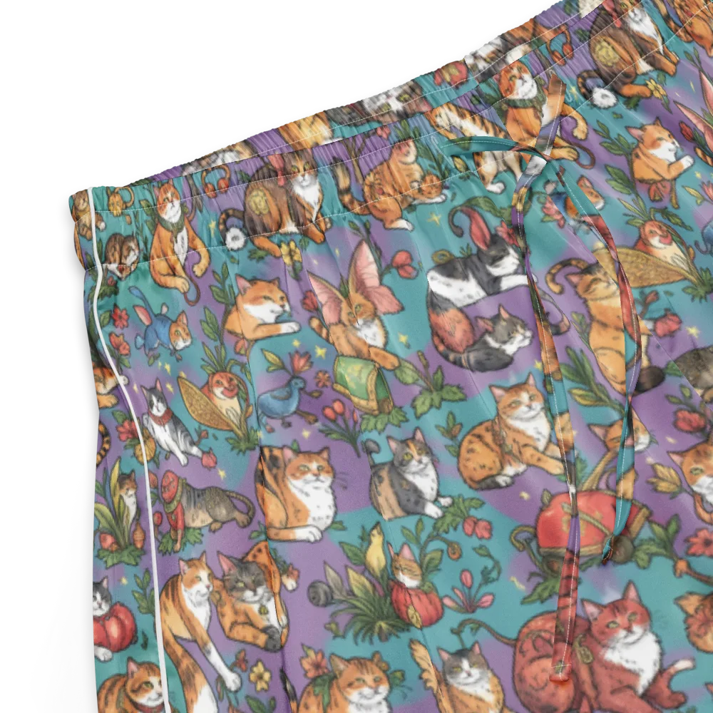 Feline Garden on Women's Pajama Shorts — Product details