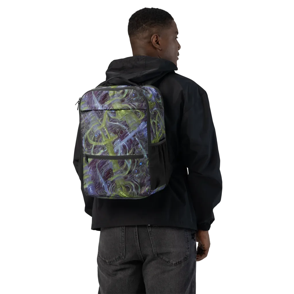 Neon Verdigris on Utility Backpack — Back