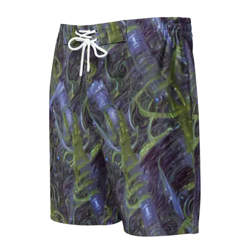 Neon Verdigris on a Men's Board Shorts
