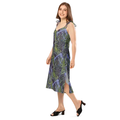 Neon Verdigris on a Slip Dress