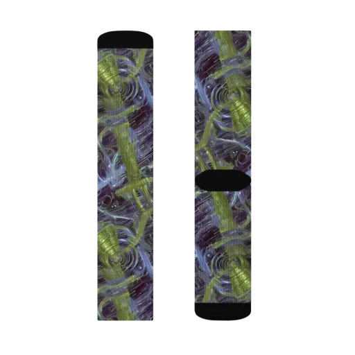 Neon Verdigris on a Socks
