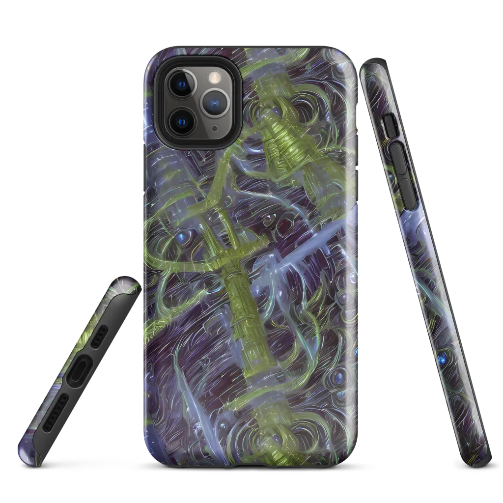 Neon Verdigris on Tough Case for iPhone® — Front