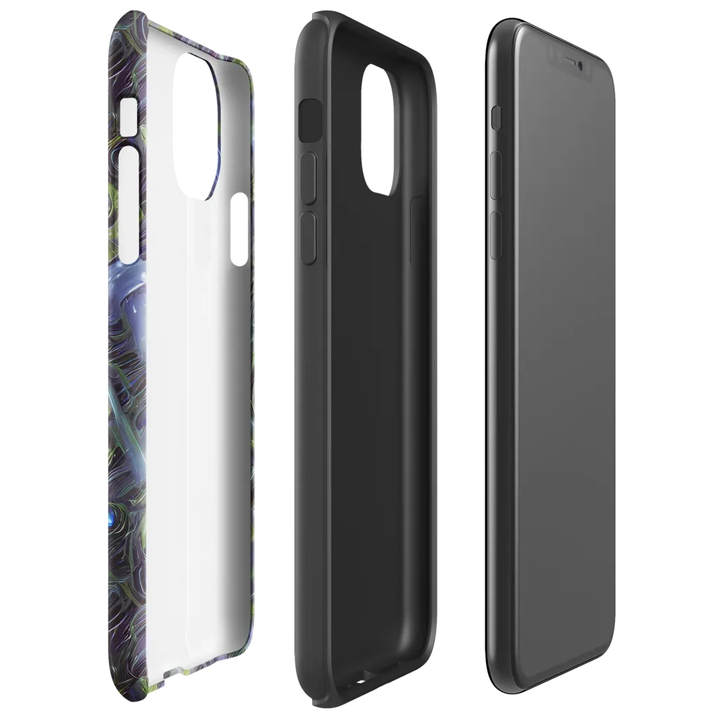 Neon Verdigris on Tough Case for iPhone® — Right