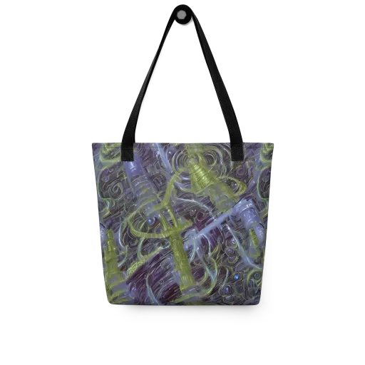 Neon Verdigris on a Tote Bag