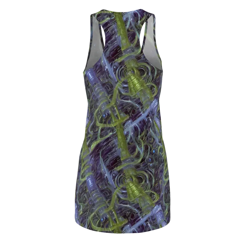 Neon Verdigris on Racerback Dress — Back