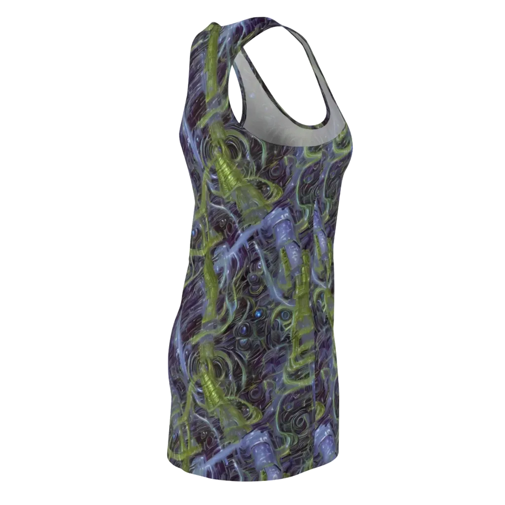 Neon Verdigris on Racerback Dress — Back Side