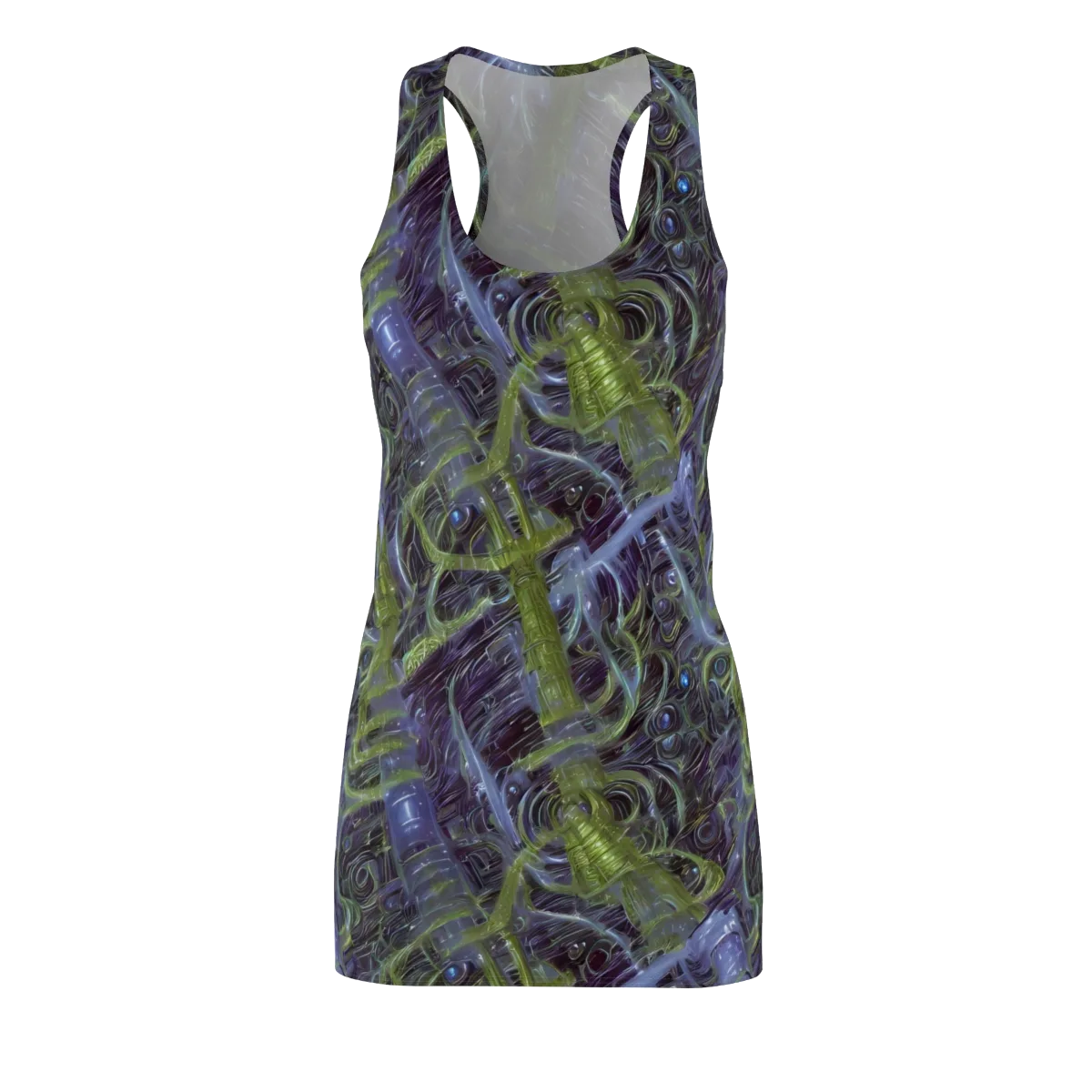 Neon Verdigris on Racerback Dress — Front