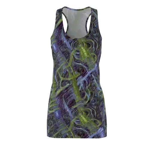 Neon Verdigris on a Racerback Dress