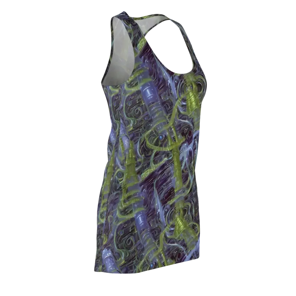 Neon Verdigris on Racerback Dress — Front Side
