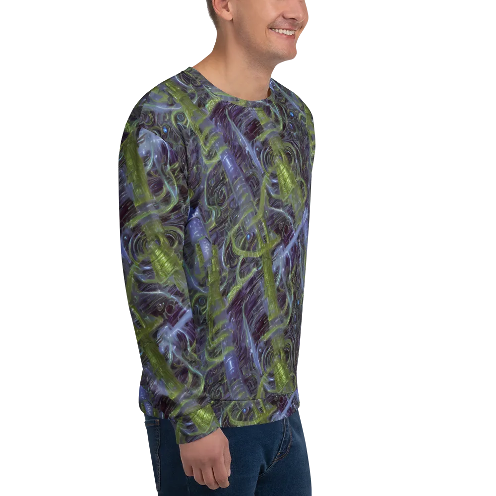 Neon Verdigris on Sweatshirt — Right Front