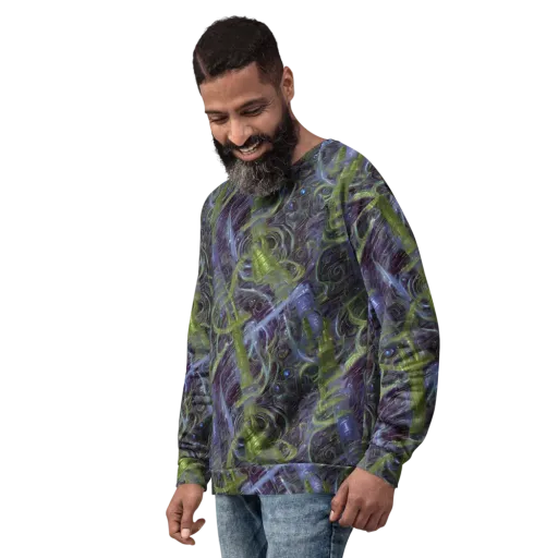 Neon Verdigris on a Sweatshirt