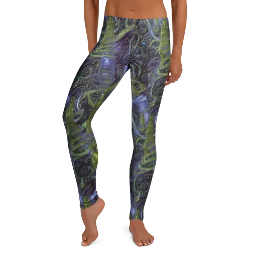 Neon Verdigris on a Leggings