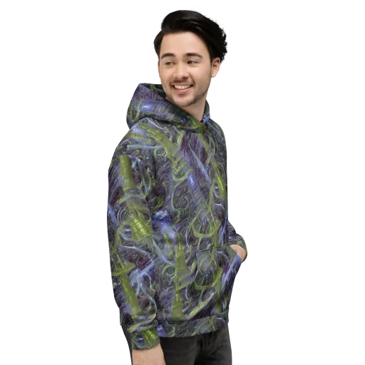Neon Verdigris on a Hoodie