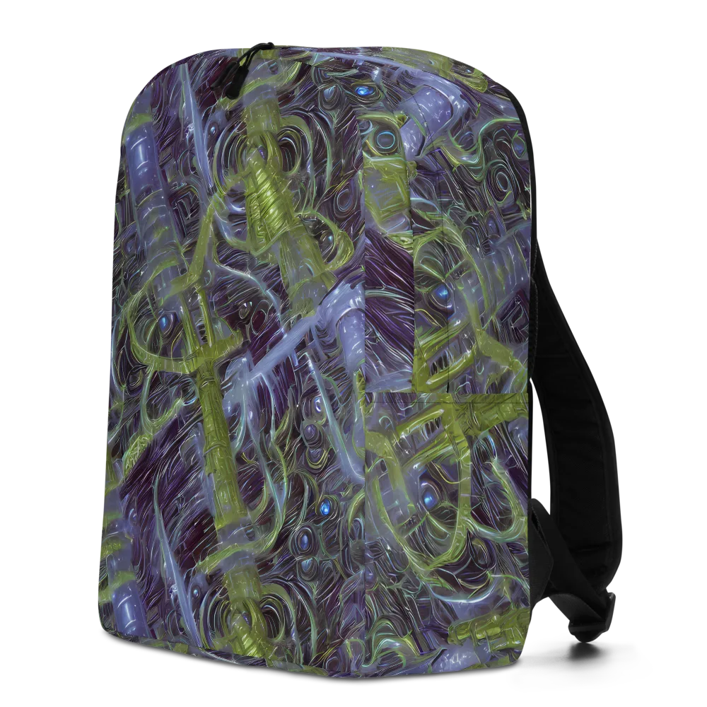 Neon Verdigris on Minimalist Backpack — Left