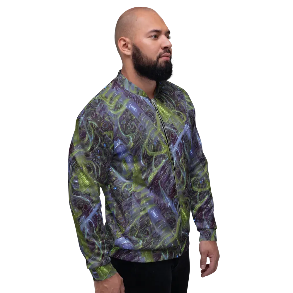 Neon Verdigris on Bomber Jacket — Right