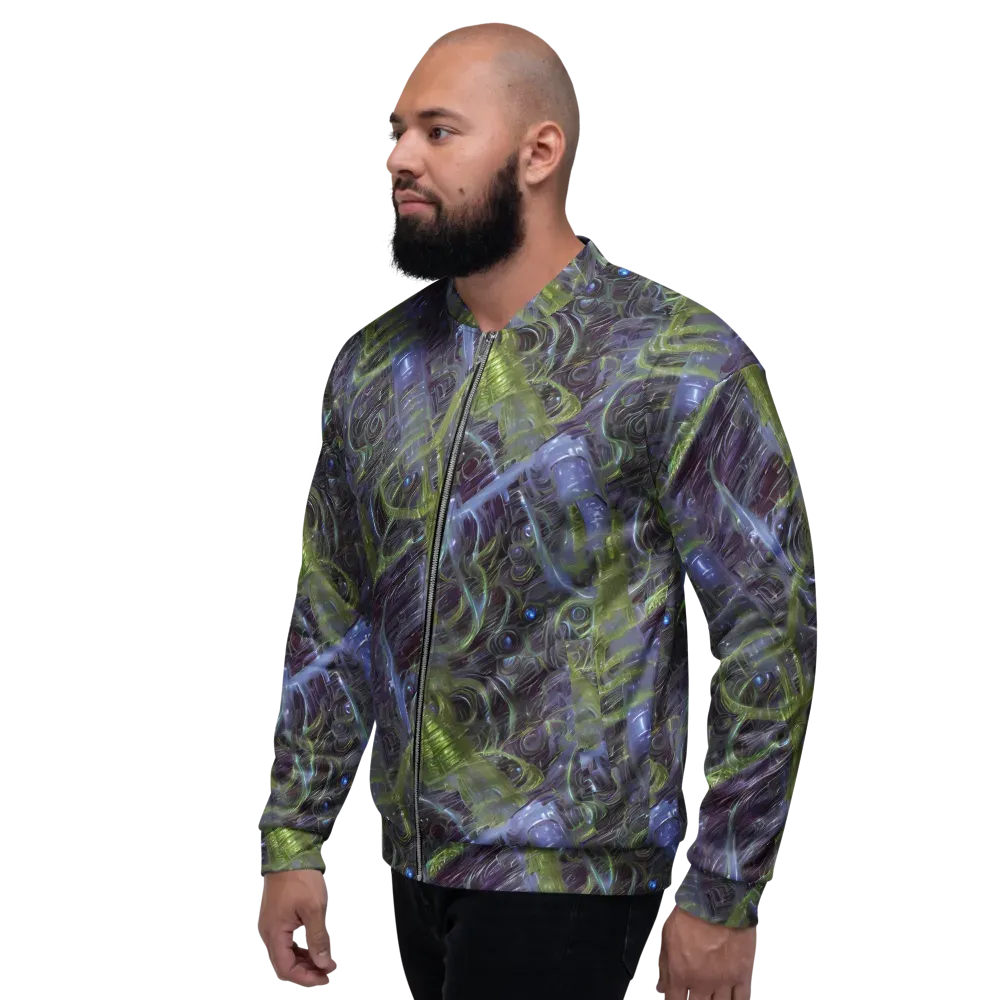 Neon Verdigris on Bomber Jacket — Left
